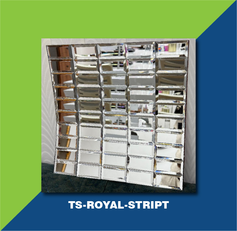 Glass Mosaic Tiles Royal Stript